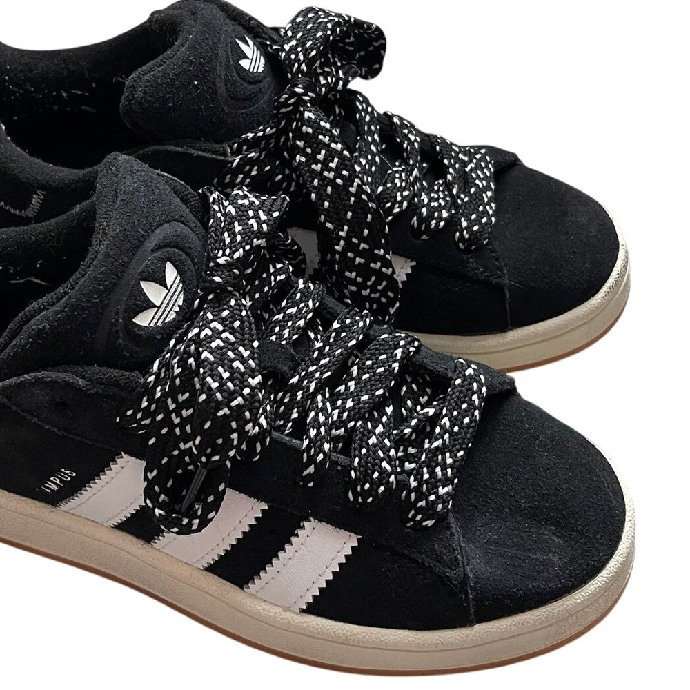 Adidas Campus 00s Core Black White Gum Suede Sneakers IH2659 Mens 6.5 Womens 7.5